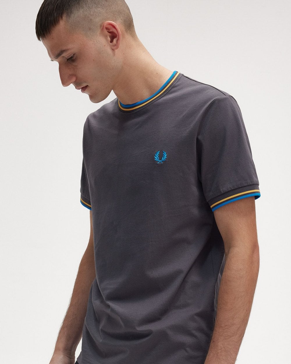 Fred Perry Mens Twin Tipped T-Shirt