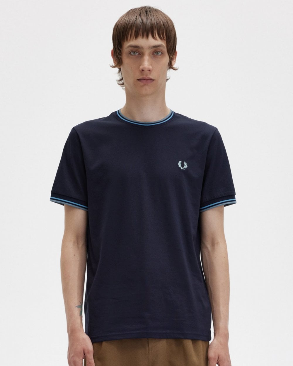 Fred Perry Mens Twin Tipped T-Shirt