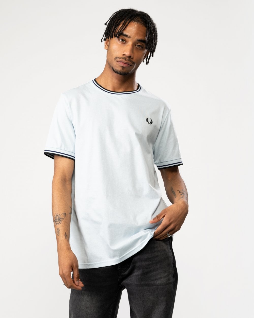 Fred Perry Mens Twin Tipped T-Shirt