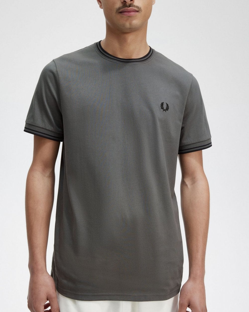 Fred Perry Mens Twin Tipped T-Shirt - Field Green 638