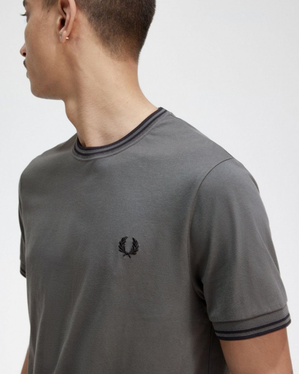 Fred Perry Mens Twin Tipped T-Shirt - Field Green 638