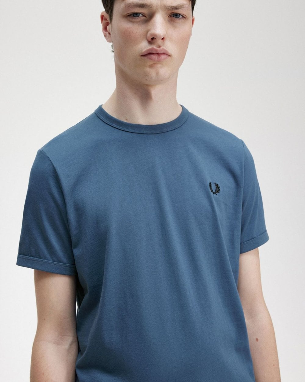 Fred Perry Mens Ringer T-Shirt - Midnight Blue F57