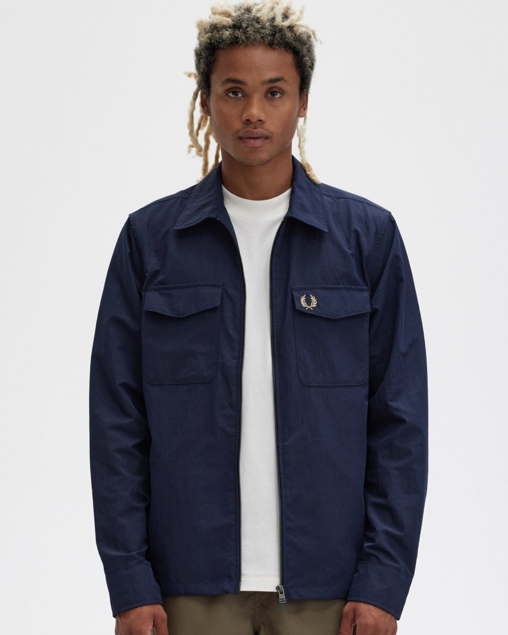 Fred Perry Mens Zip Overshirt