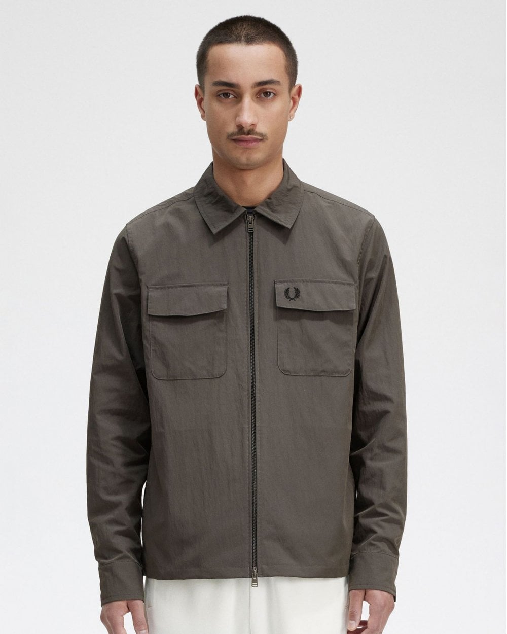 Fred Perry Mens Zip Overshirt