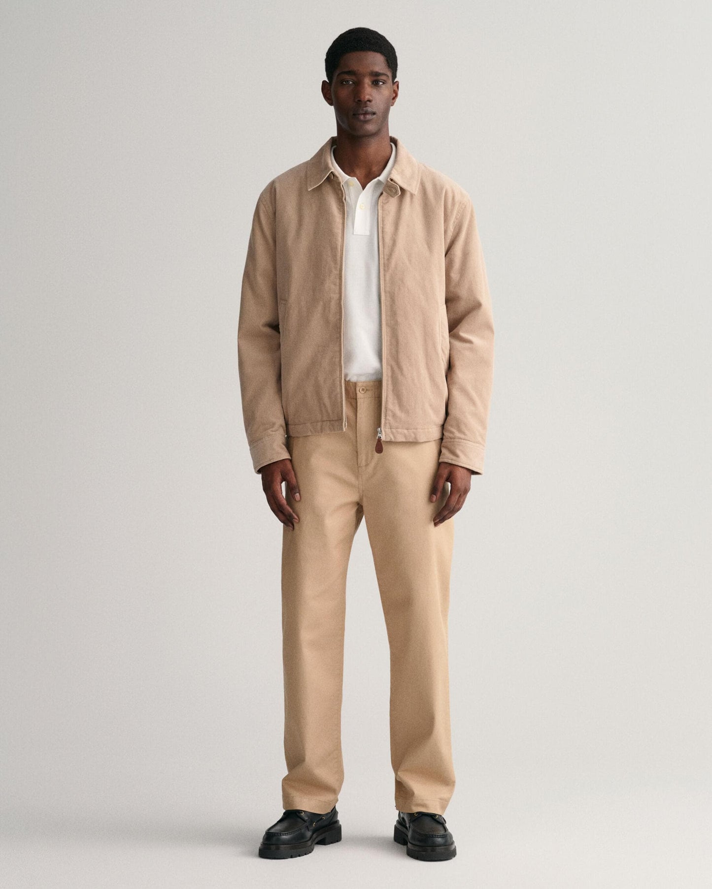 GANT Mens Regular Fit Short Sleeve Shield Logo Pique Polo NOS - 110 White