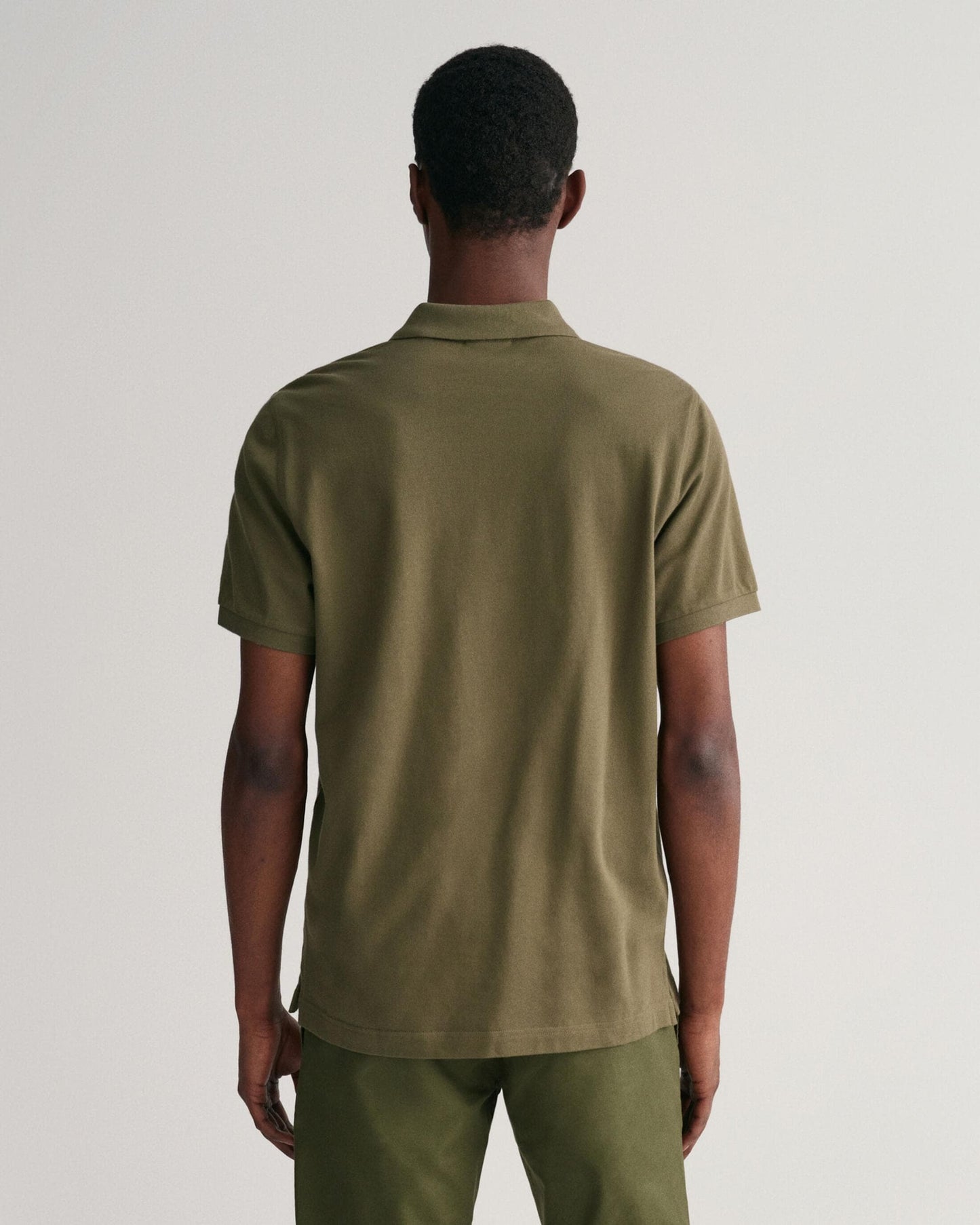 GANT Mens Regular Fit Short Sleeve Shield Logo Pique Polo - 301 Racing Green