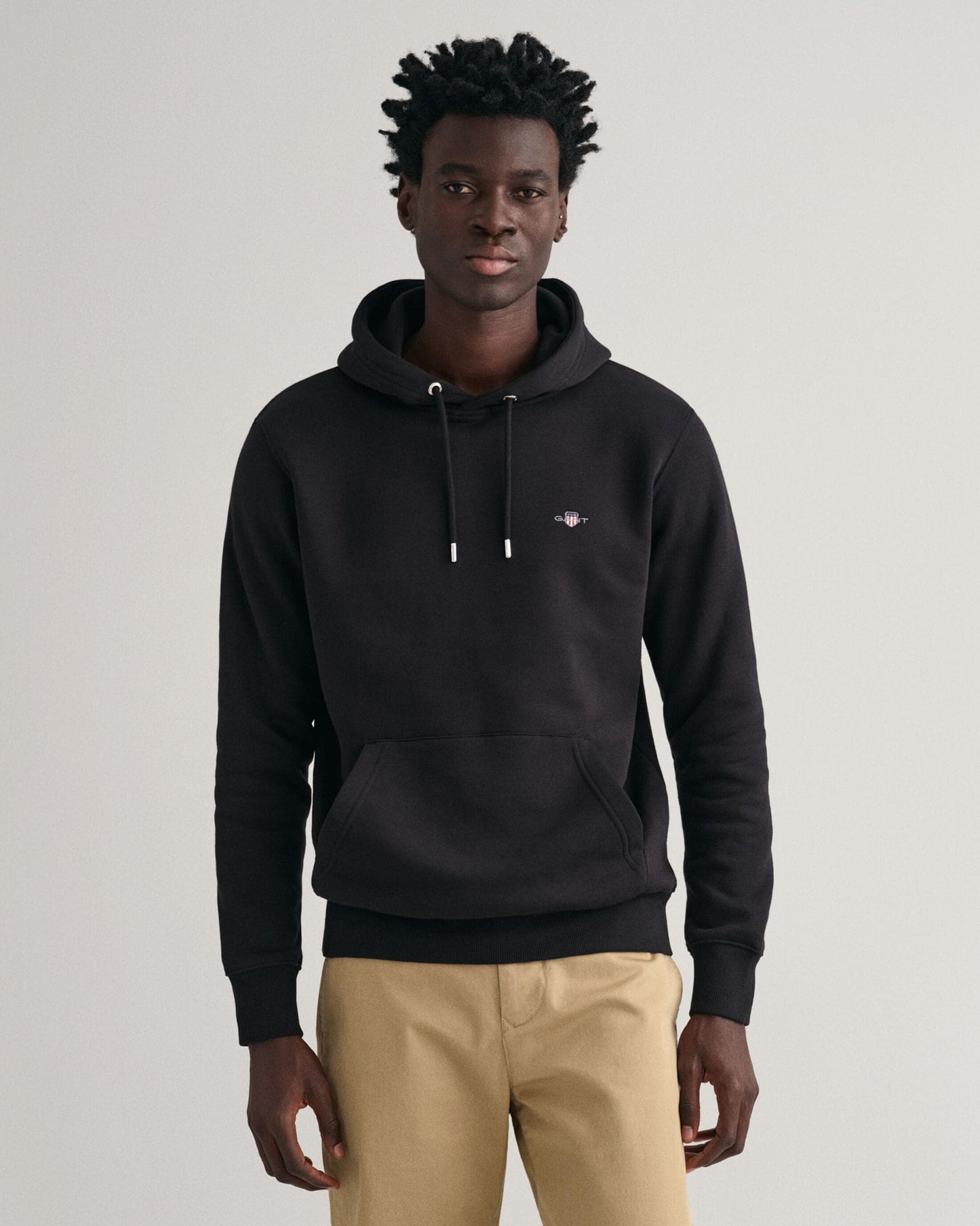 GANT Mens Regular Fit Shield Logo Pullover Hoodie