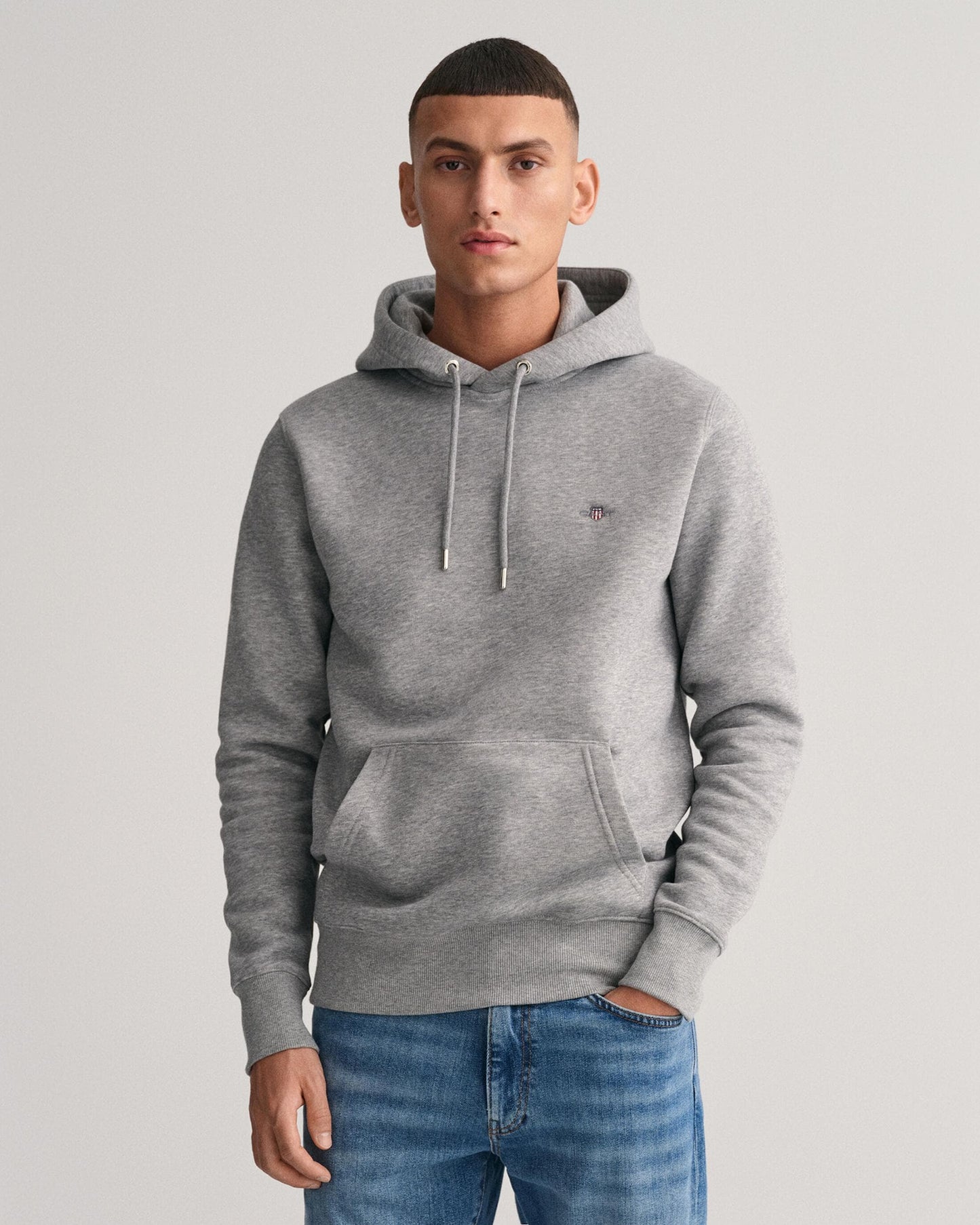 GANT Mens Regular Fit Shield Logo Pullover Hoodie