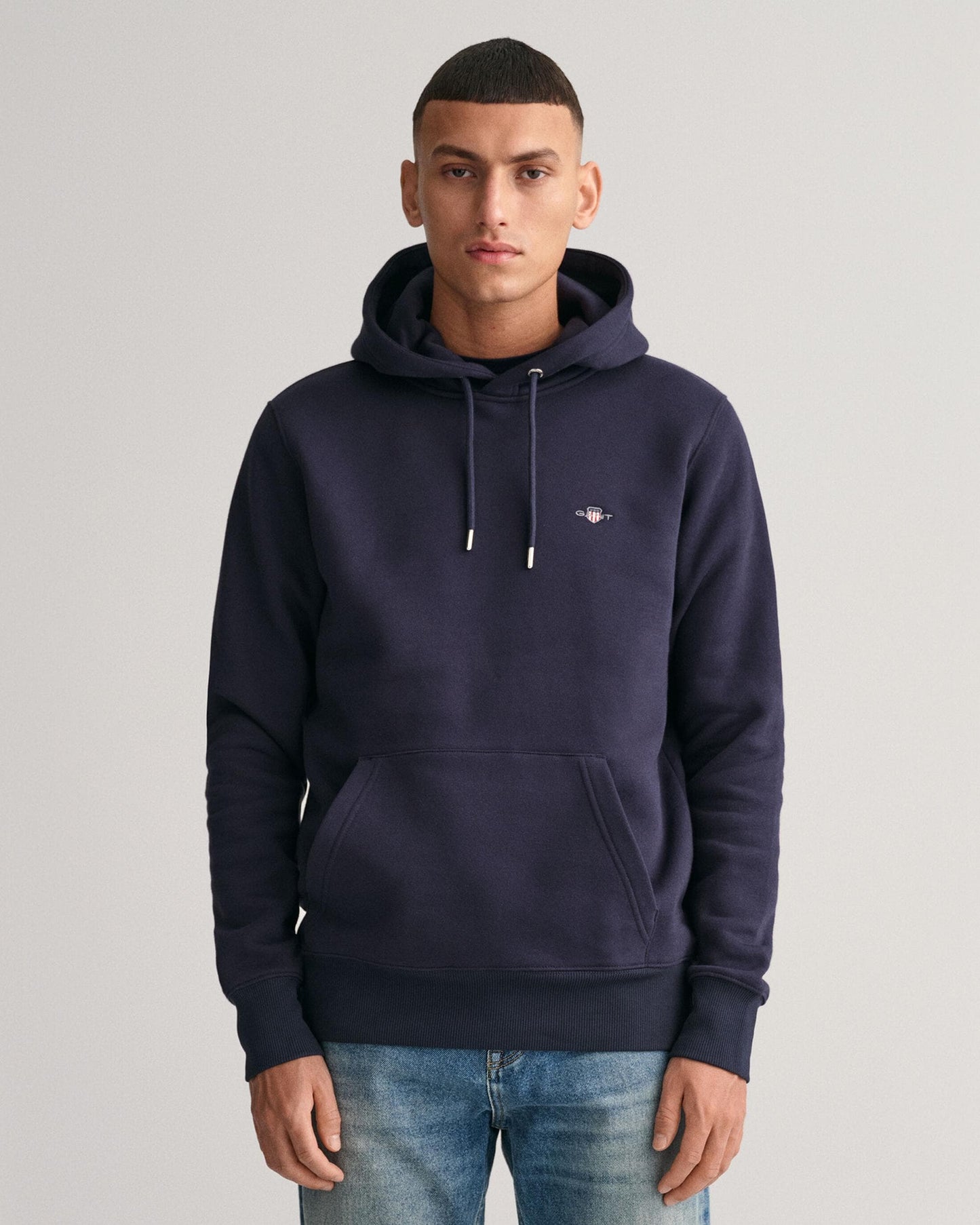 GANT Mens Regular Fit Shield Logo Pullover Hoodie