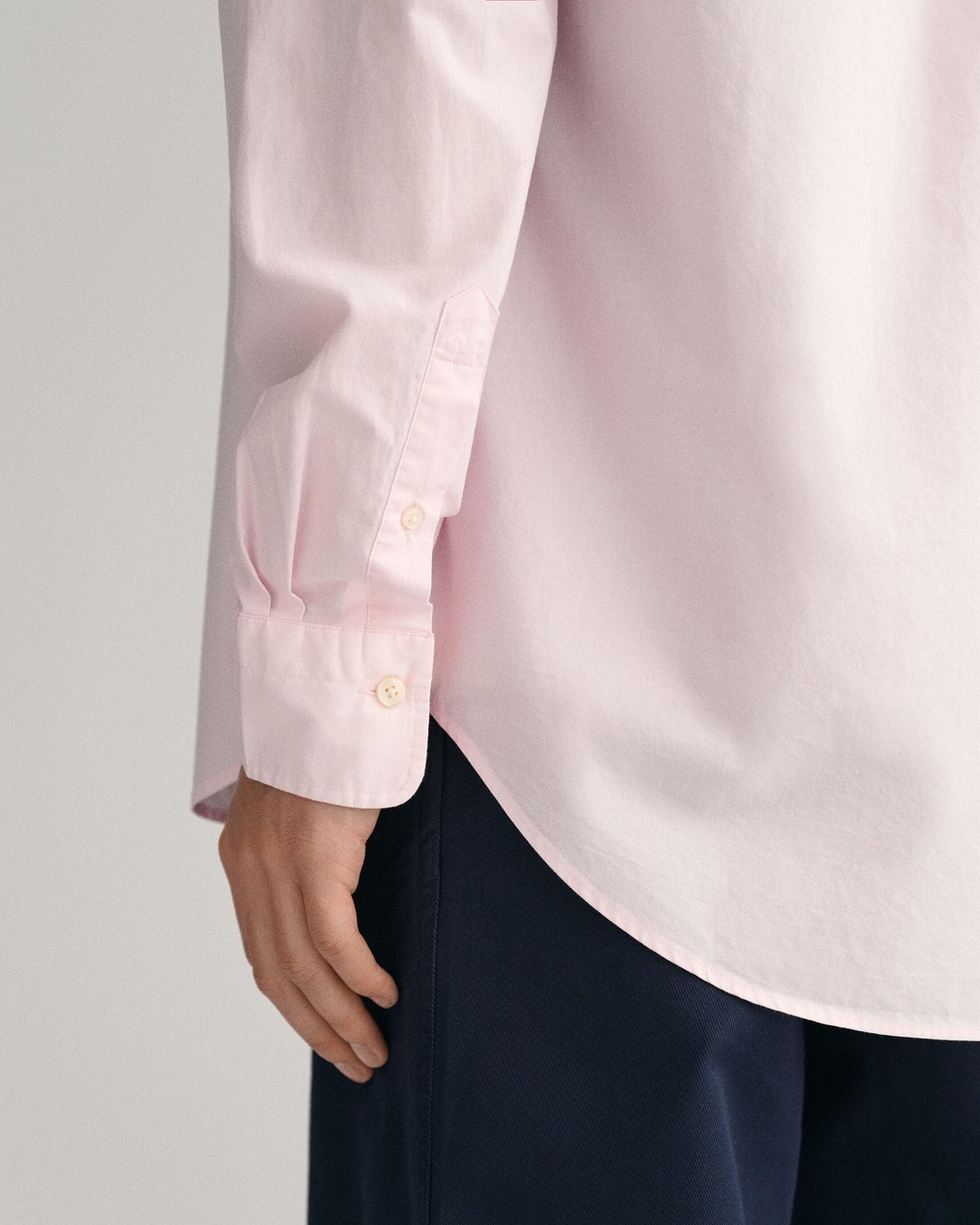 GANT Mens Regular Fit Long Sleeve Poplin Shirt - 662 Light Pink