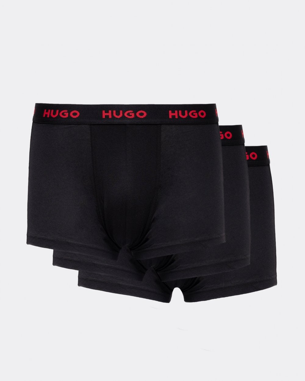 HUGO Triple Pack Mens Contrast Waistband Trunks