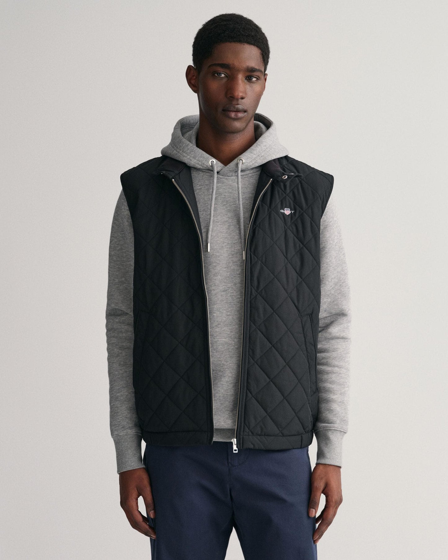 GANT Mens Quilted Windcheater Vest - 5 Black