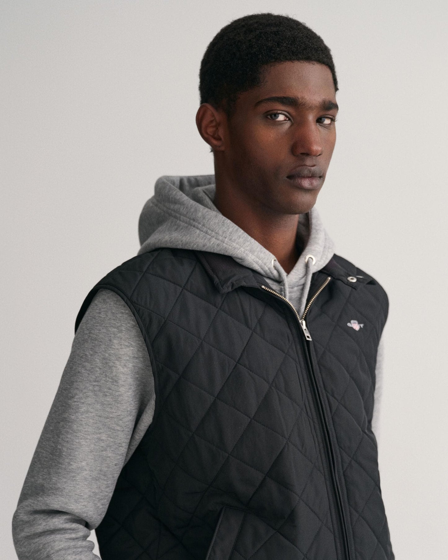GANT Mens Quilted Windcheater Vest - 5 Black