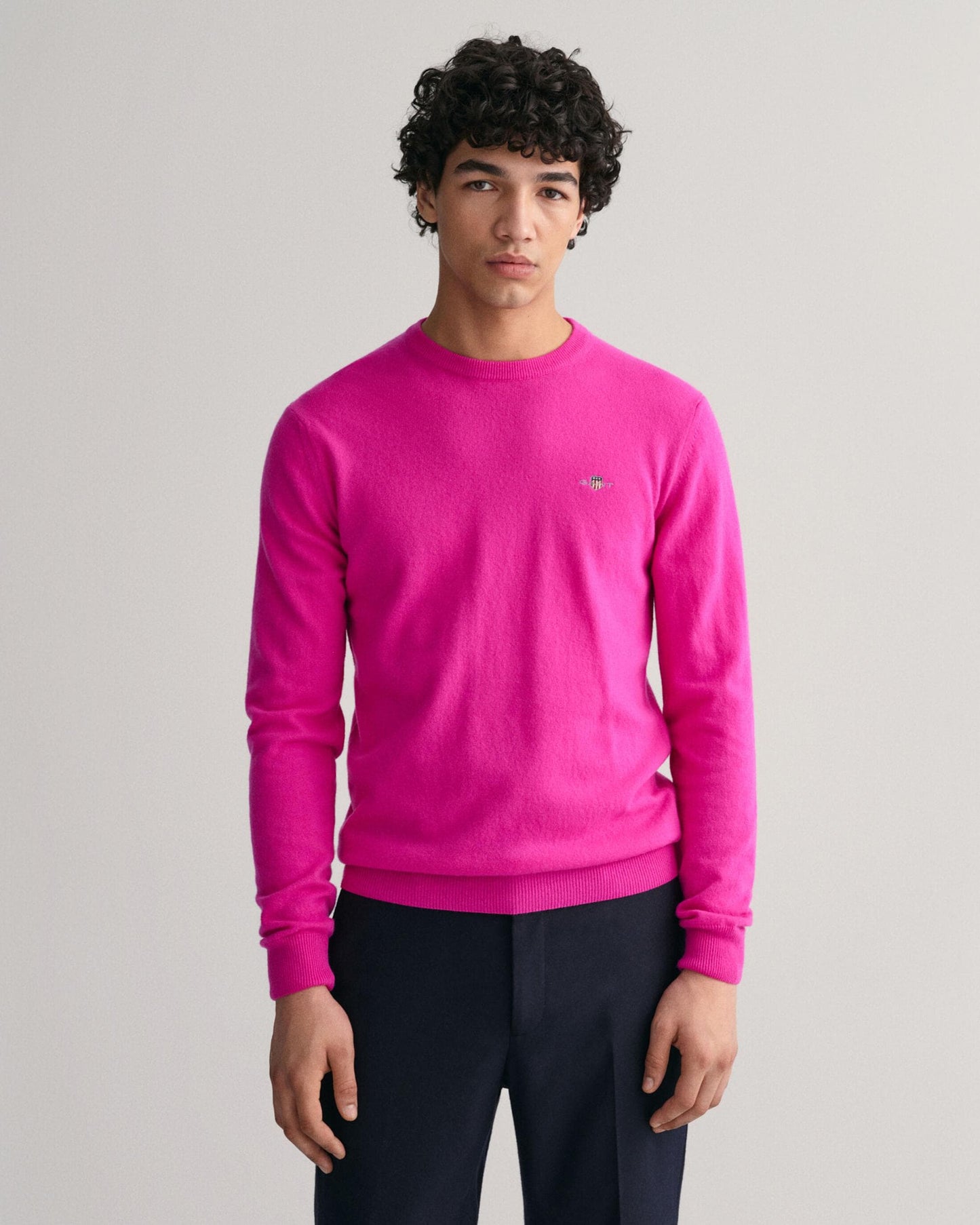 GANT Mens Superfine Lambswool Crew Neck Jumper
