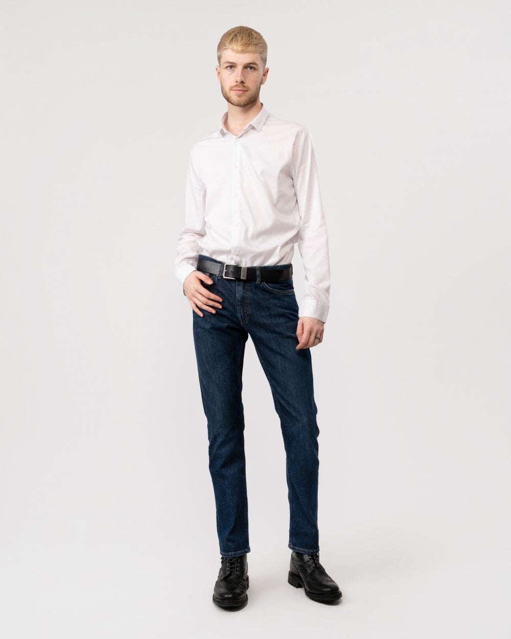 GANT Mens Regular Jeans - 961 Dark Blue Worn In