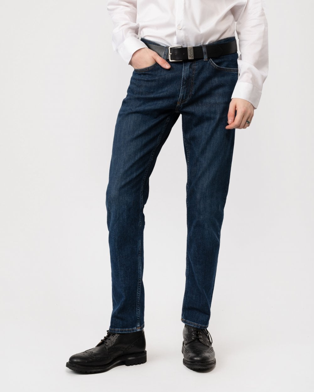 GANT Mens Regular Jeans - 961 Dark Blue Worn In
