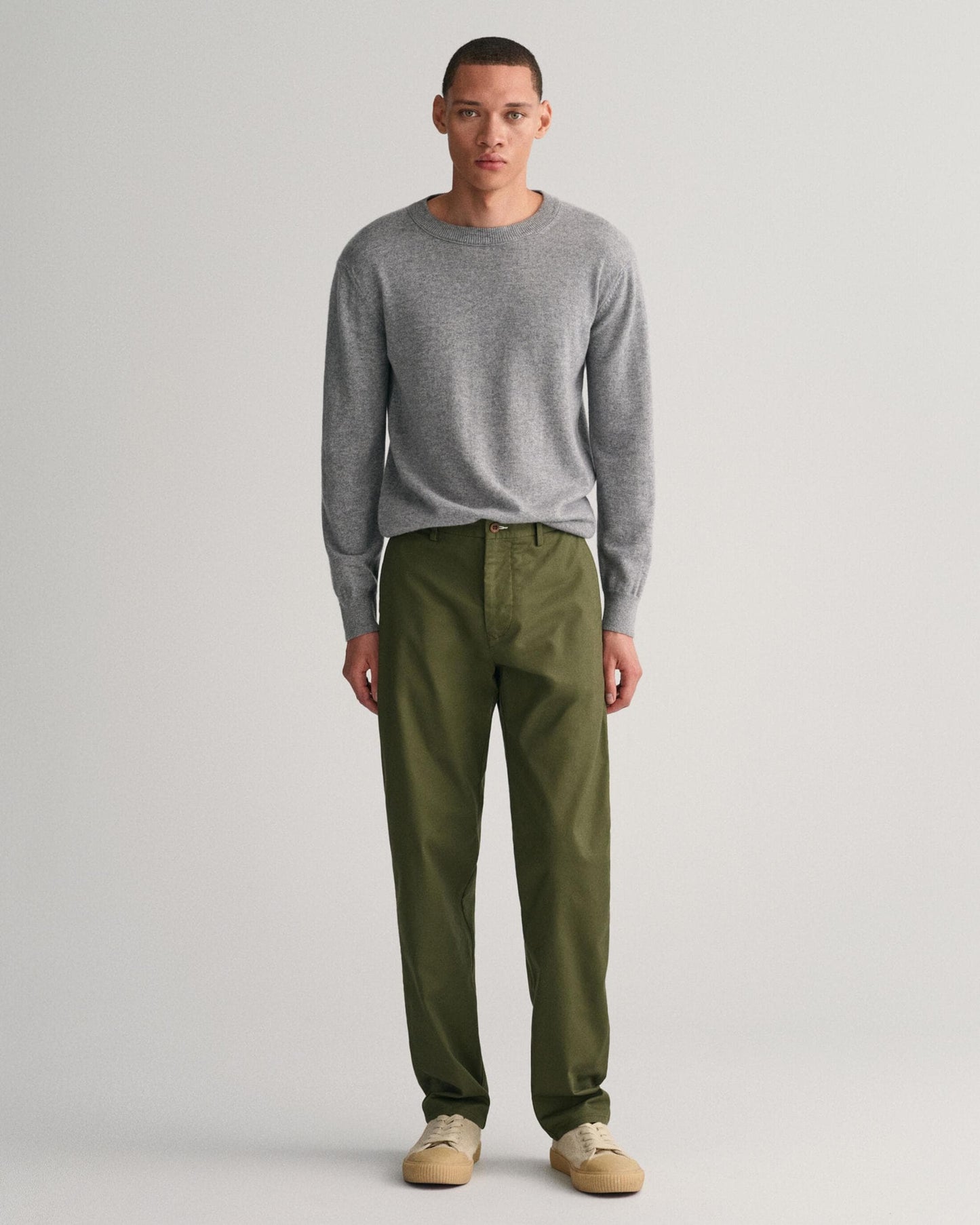 Gant Mens Regular Fit Tech Prep Chinos - 301 Juniper Green
