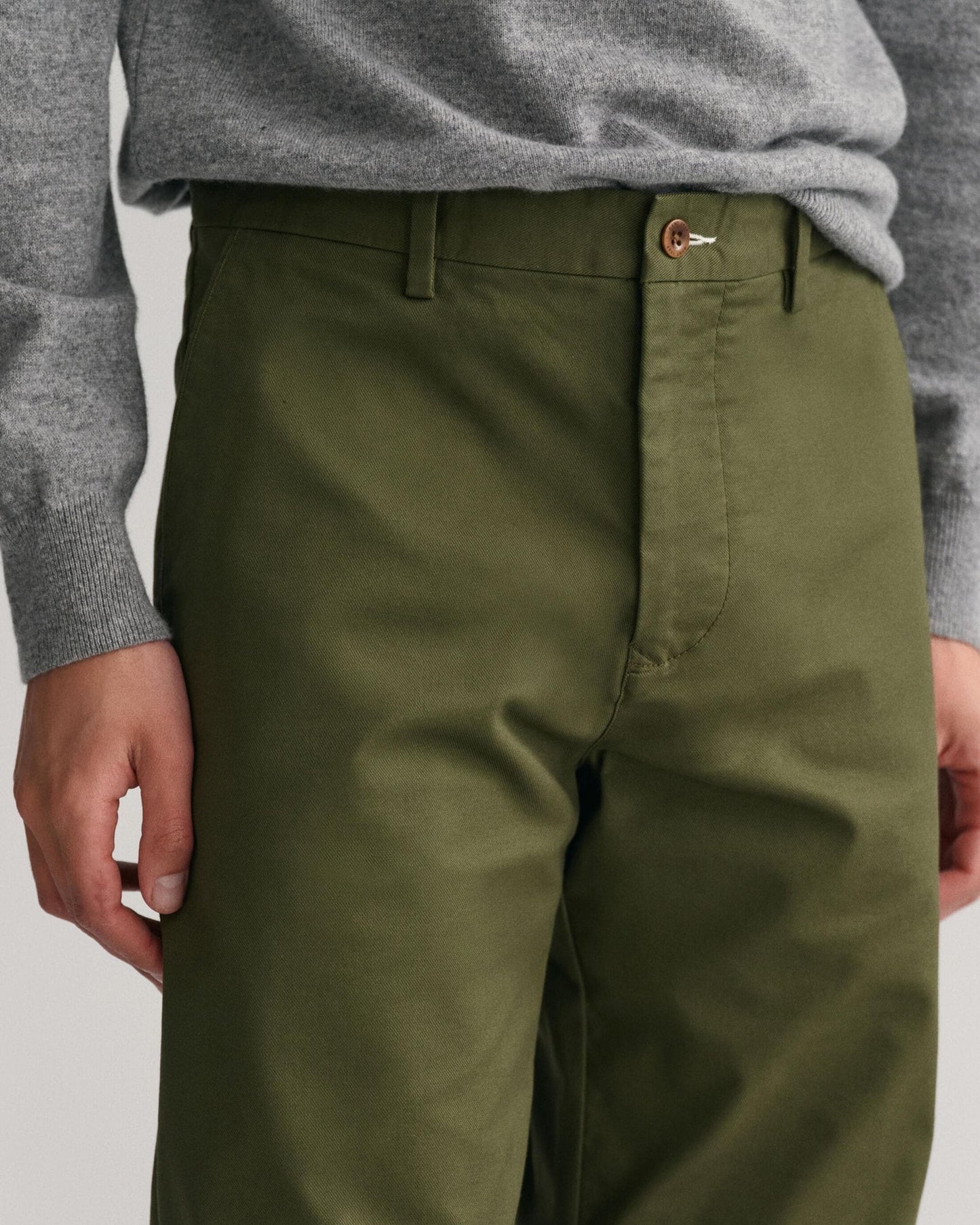 Gant Mens Regular Fit Tech Prep Chinos - 301 Juniper Green