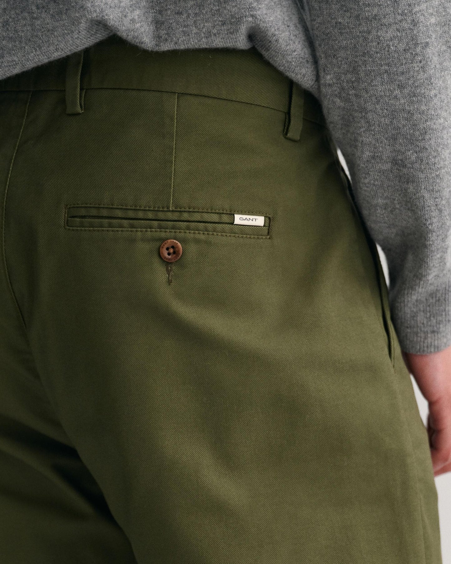 Gant Mens Regular Fit Tech Prep Chinos - 301 Juniper Green