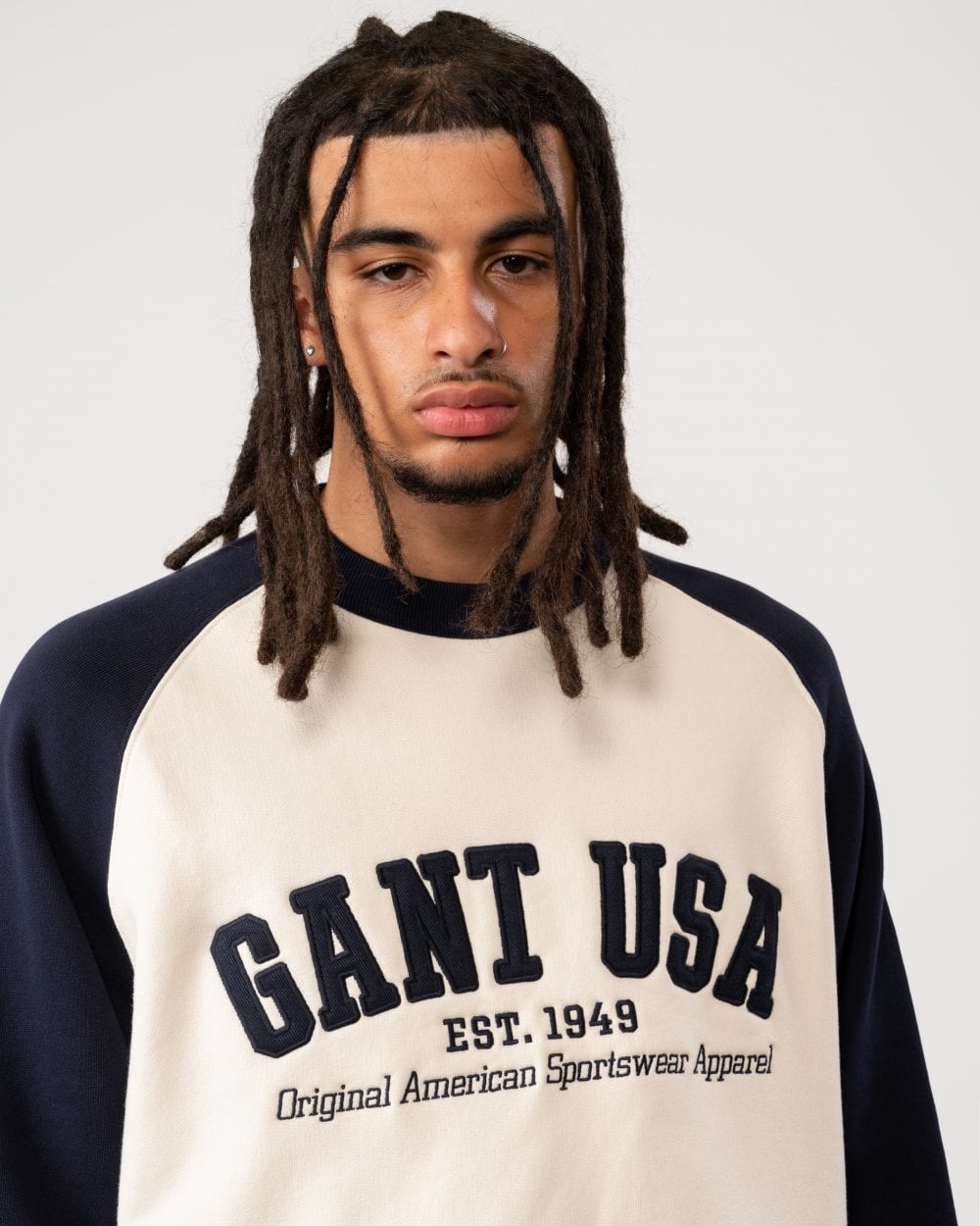 GANT USA Mens Crew Neck Sweatshirt