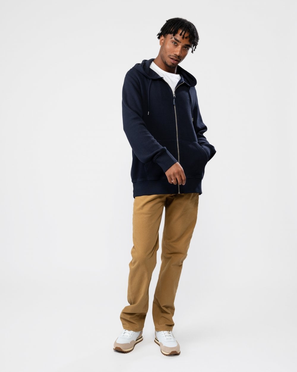 GANT Mens Waffle Texture Zip Hoodie