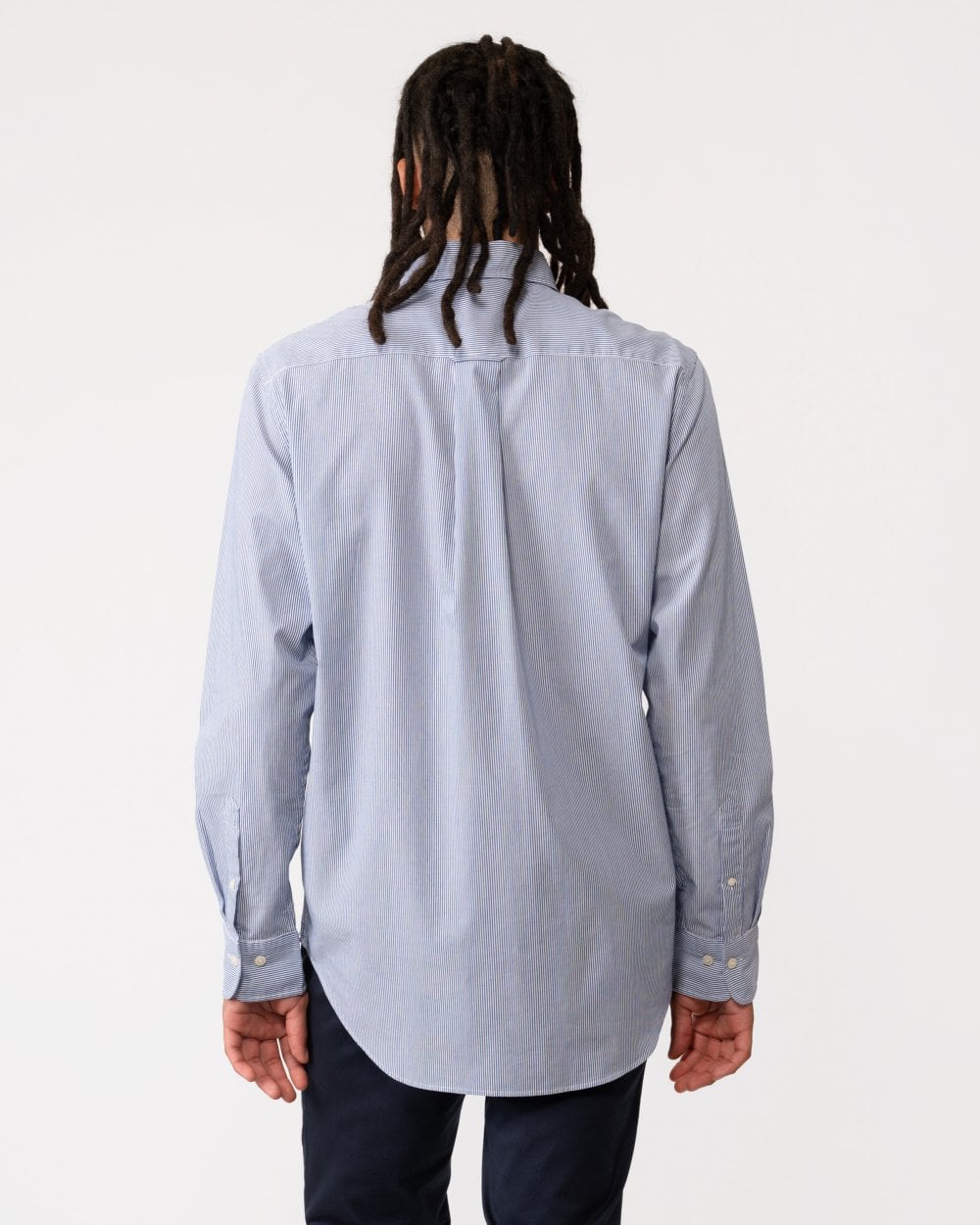 GANT Regular Fit Poplin Shield Banker Shirt - 436 College Blue