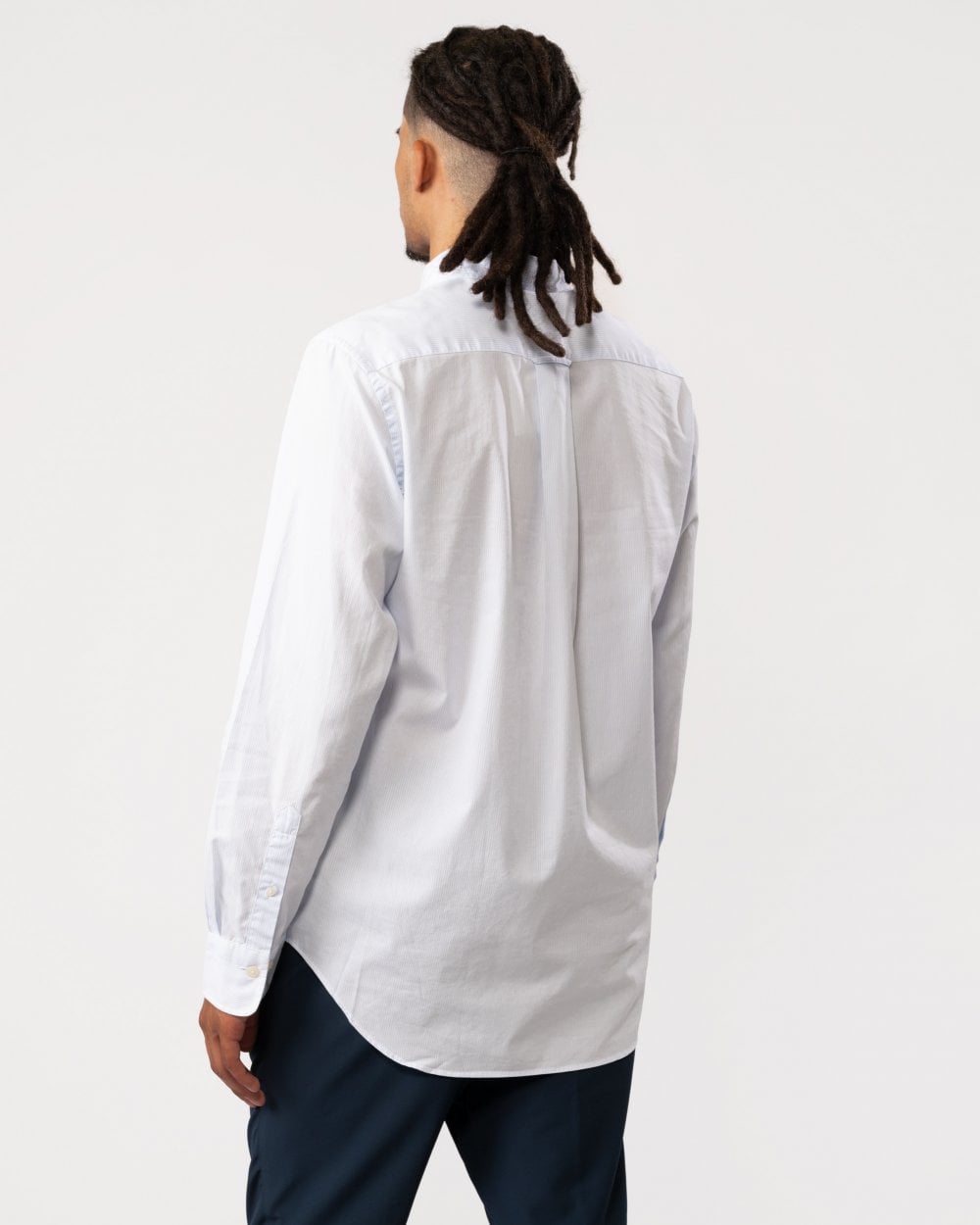 GANT Regular Fit Poplin Shield Banker Shirt - 455 Light Blue