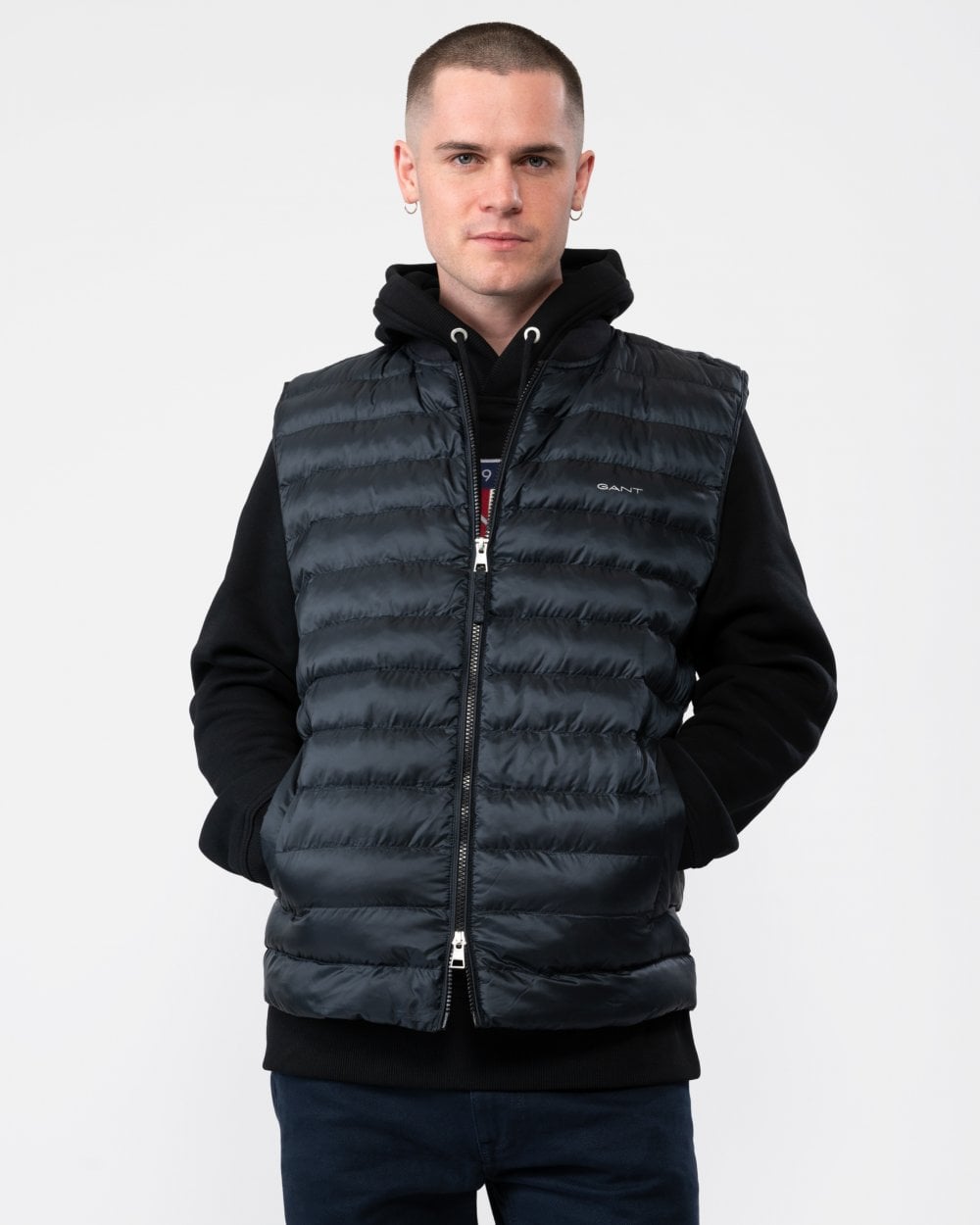 Gant Mens Light Padded Bomber Vest