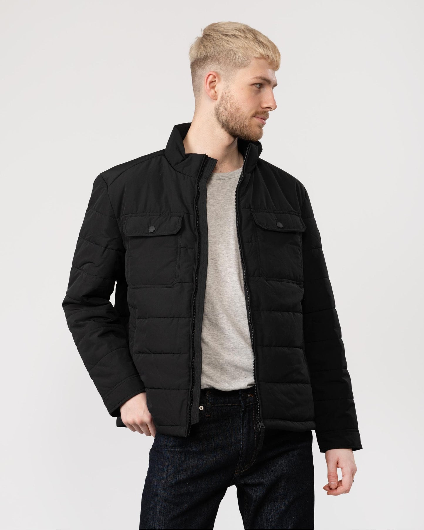 GANT Mens Channel Quilted Jacket - 5 Black