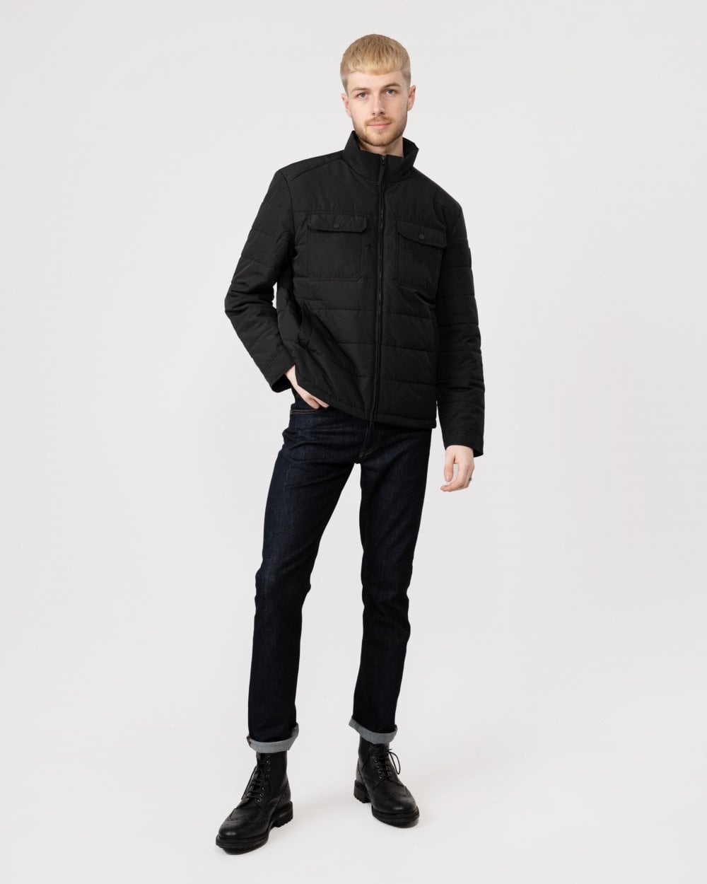 GANT Mens Channel Quilted Jacket - 5 Black