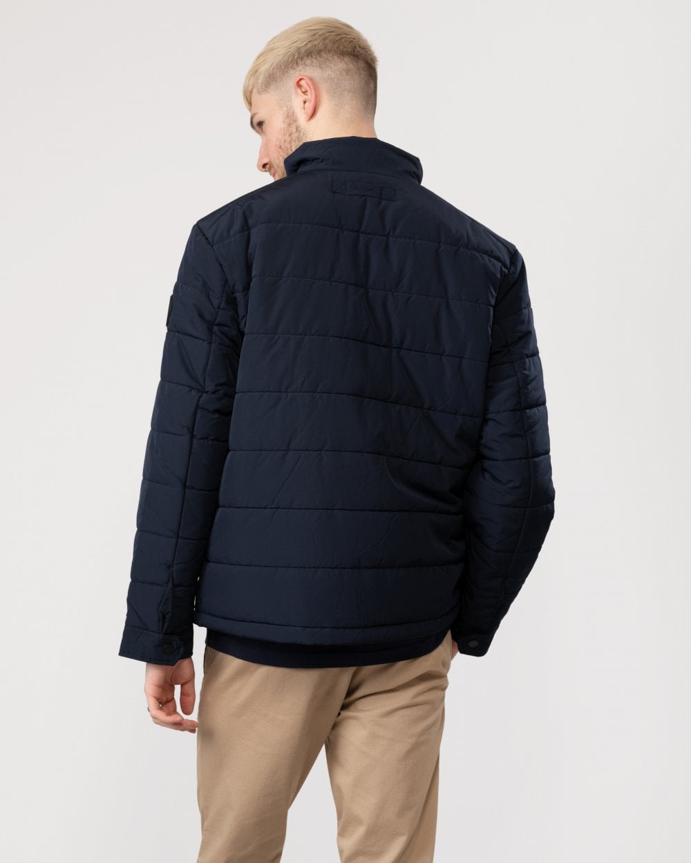 GANT Mens Channel Quilted Jacket - 433 Evening Blue