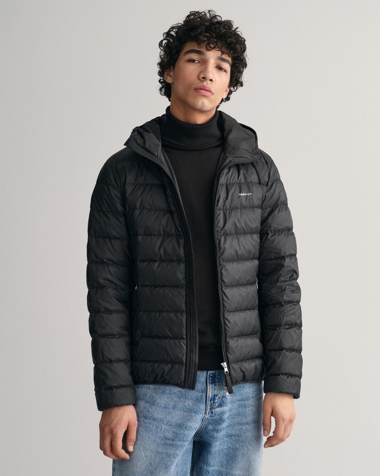 GANT Mens Light Down Hooded Jacket