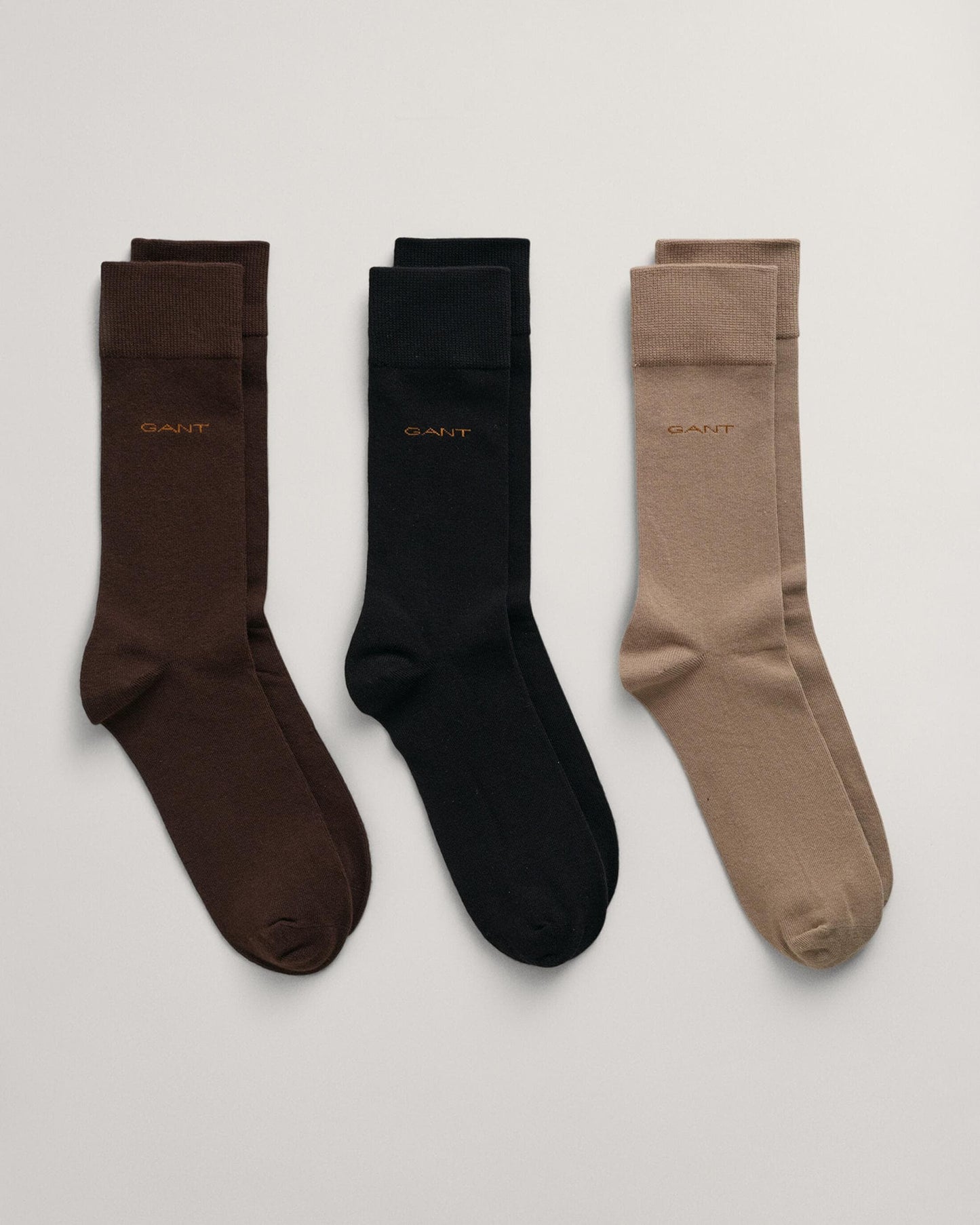 GANT Mens Soft Cotton Socks 3-Pack