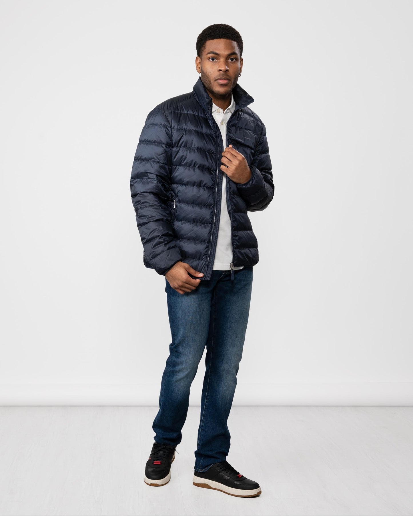 GANT Light Mens Down Jacket - 433 Evening Blue