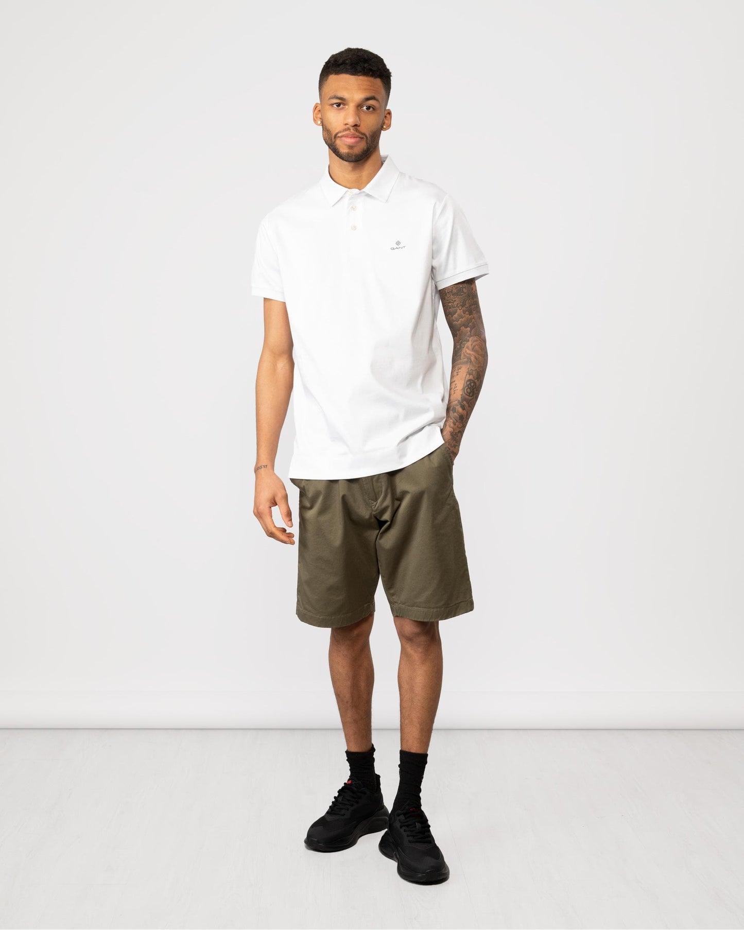 GANT Mens Mercerized Jersey Short Sleeve Rugger - 110 White