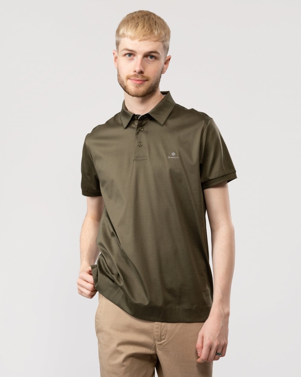 GANT Mens Mercerized Jersey Short Sleeve Rugger