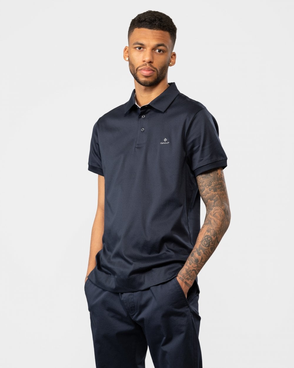 GANT Mens Mercerized Jersey Short Sleeve Rugger