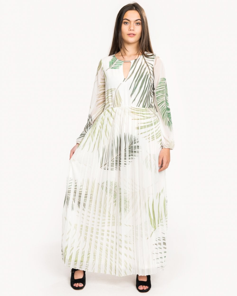 Great Plains Palm Camo Breeze Womens Maxi Dress