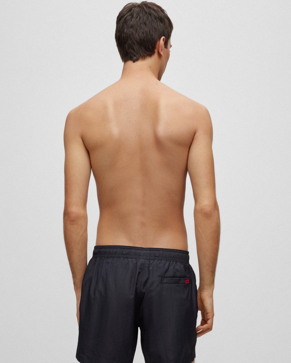 HUGO HUGO Dominica Mens Quick-Drying Swim Shorts In Recycled Material With Logo NOS