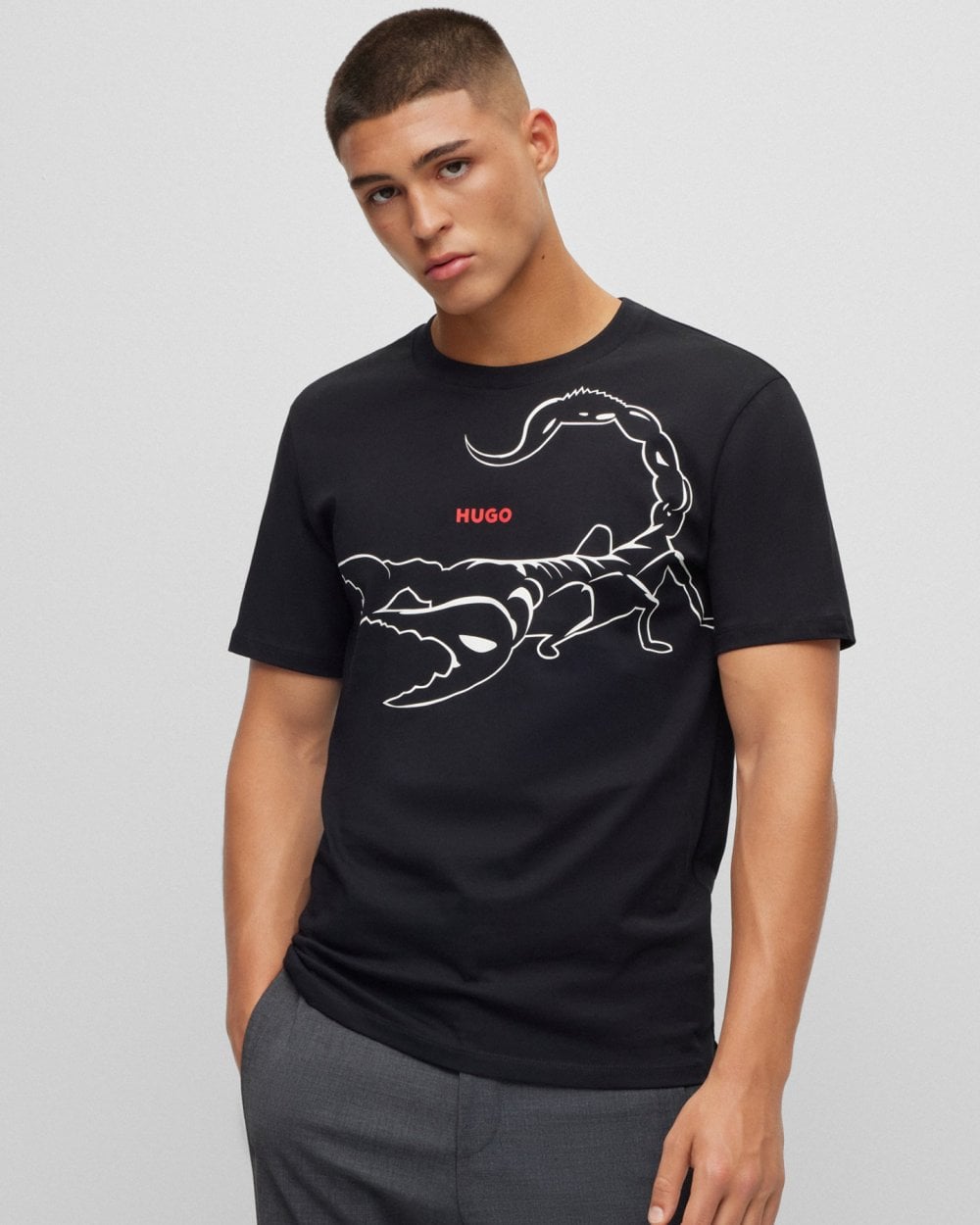 HUGO Darpione Mens Graphic T-Shirt