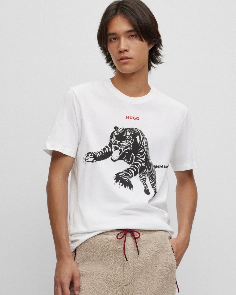 HUGO Darpione Mens Graphic T-Shirt