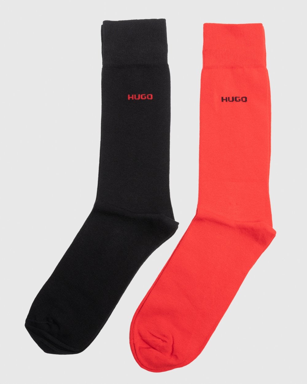 HUGO 2 Pack RS Uni Colour Mens Socks NOS
