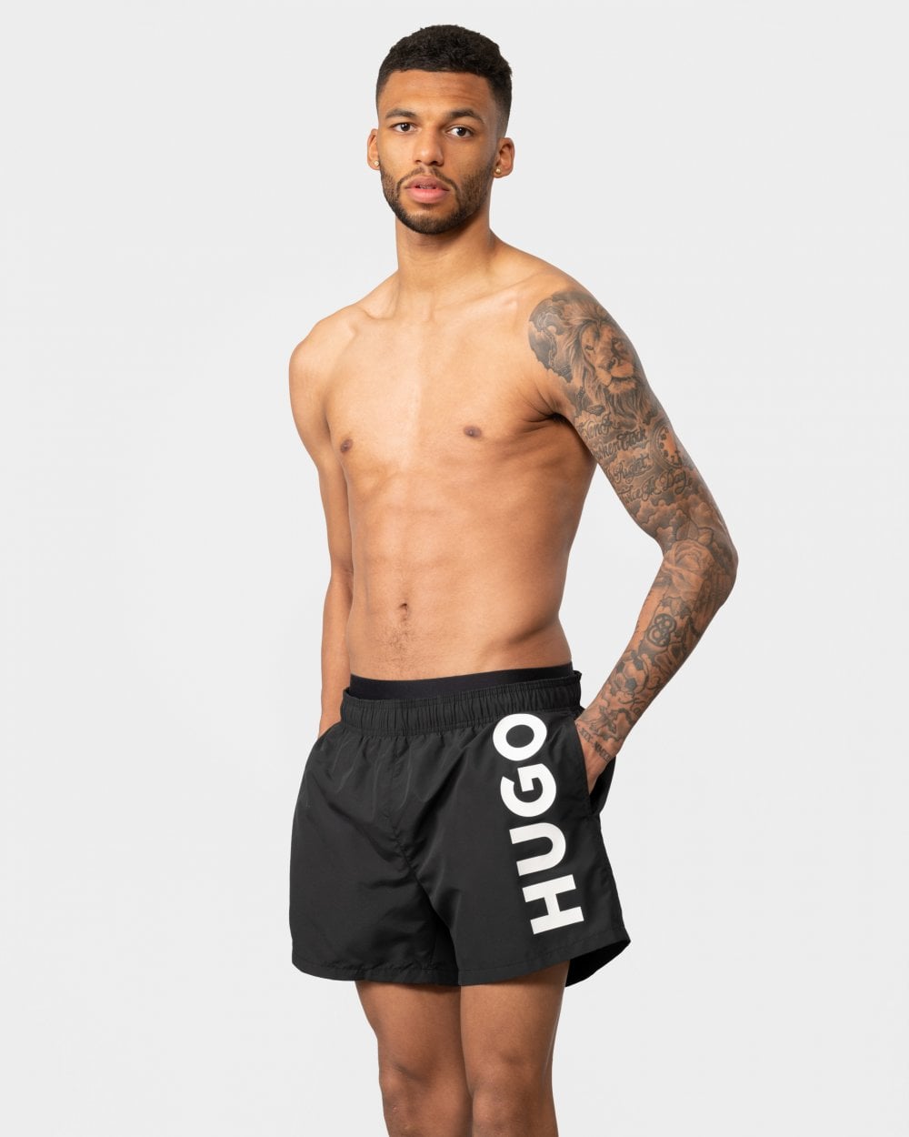 HUGO ABAS Mens Quick Dry Swim Shorts