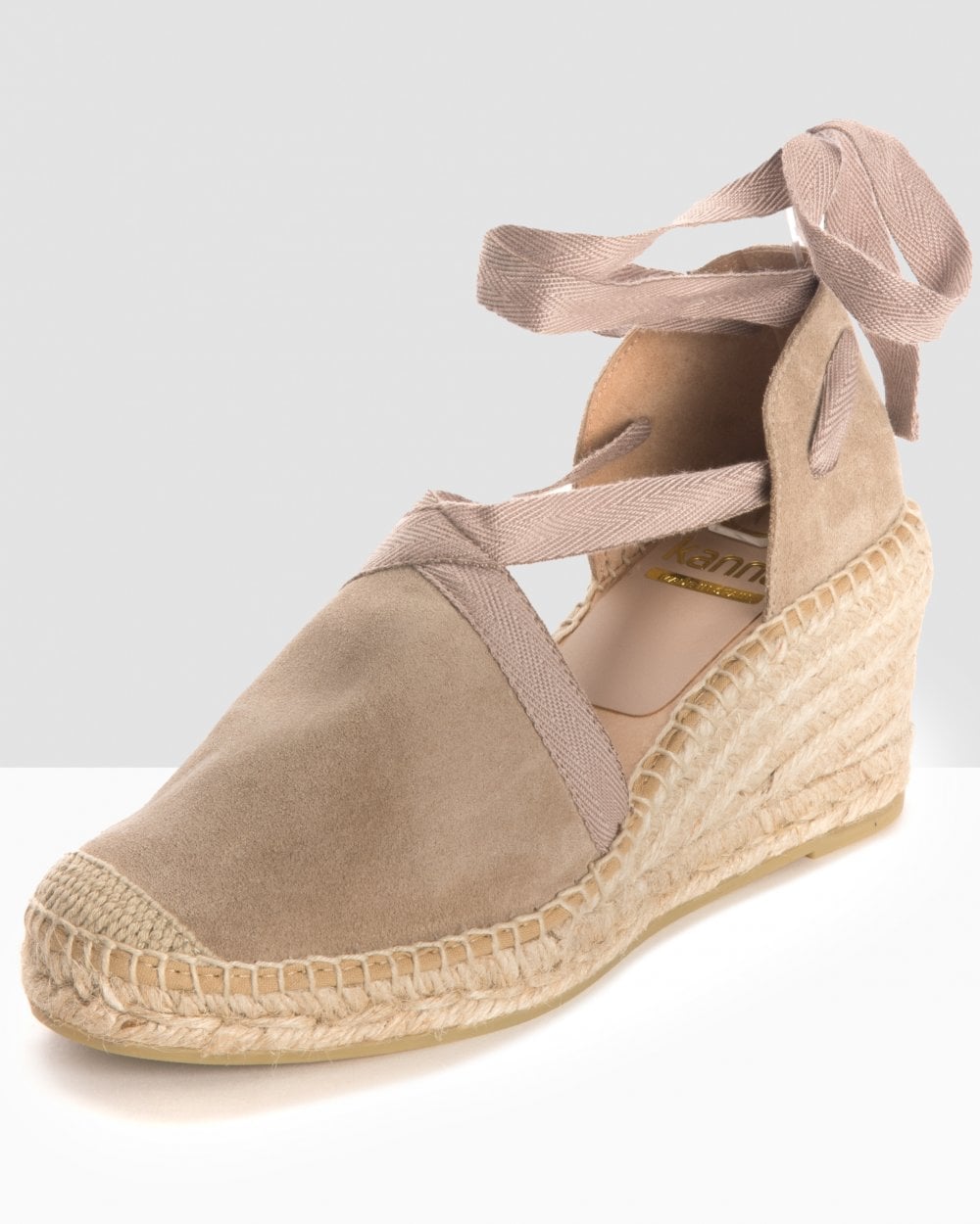 Kanna Ania Cortina Wedged Tie Sandals