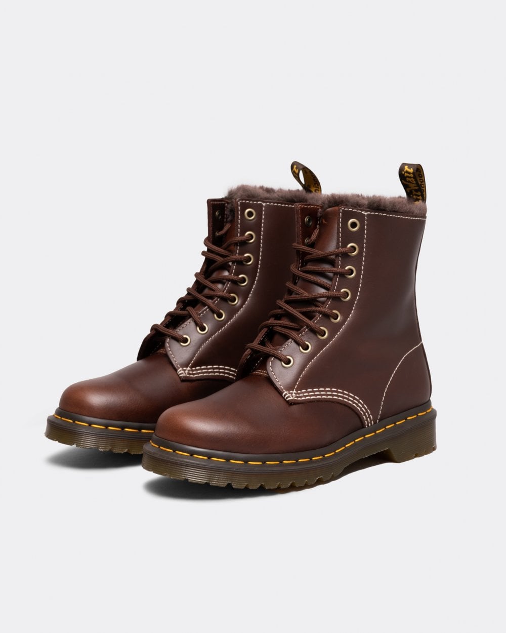 Dr Martens 1460 Serena Pull Up Womens Faux Fur Lined Boots