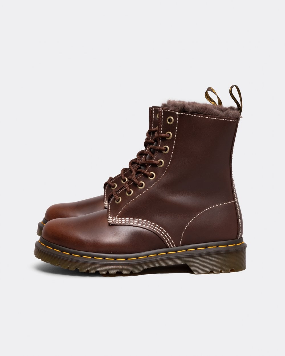 Dr Martens 1460 Serena Pull Up Womens Faux Fur Lined Boots