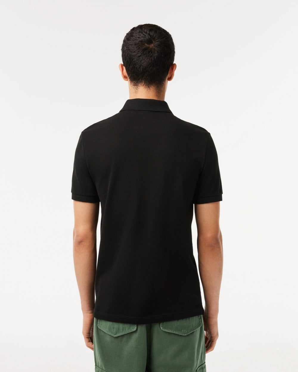 Lacoste Mens Original L.12.12 Slim Fit Petit Piqué Cotton Polo Shirt - Black 031