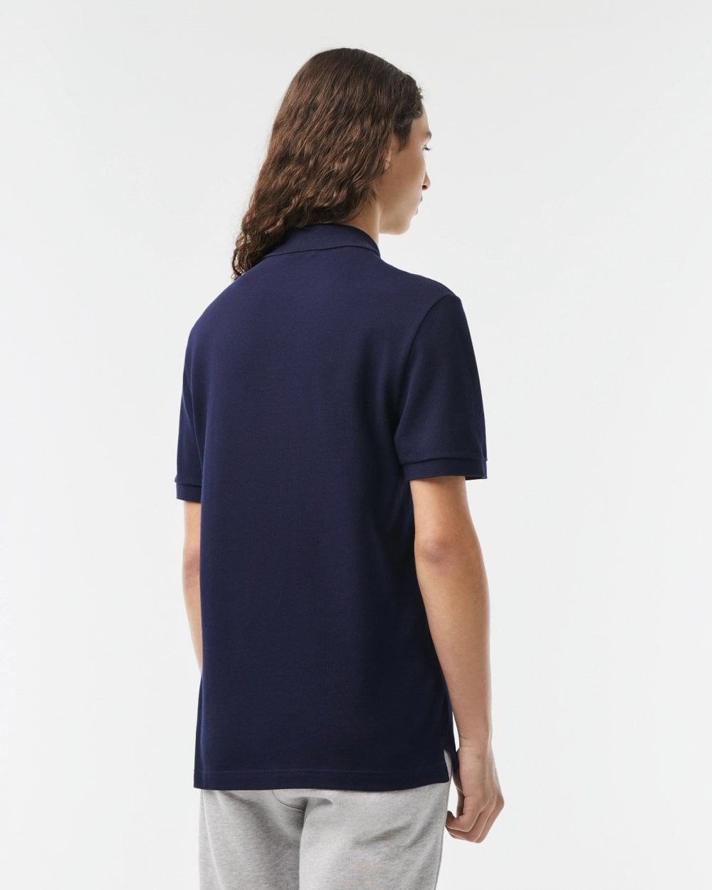 Lacoste Mens Original L.12.12 Slim Fit Petit Piqué Cotton Polo Shirt - Navy Blue 166