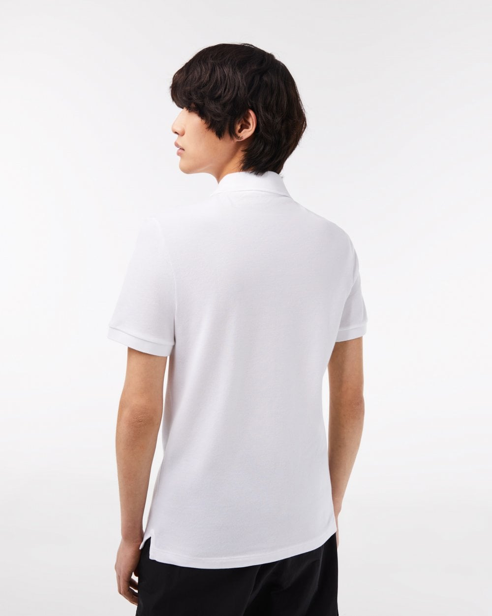 Lacoste Mens Original L.12.12 Slim Fit Petit Piqué Cotton Polo Shirt - White 001