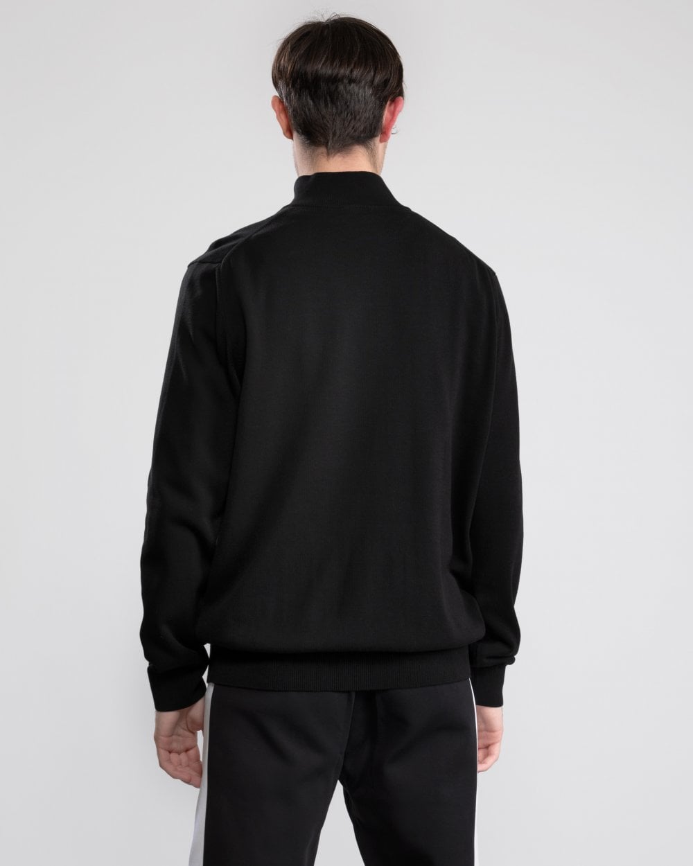 Lacoste Half Zip Logo Mens Sweatshirt - Black 031